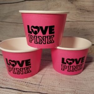 VS Love Pink Party Ice Cream Favor Snack Cups